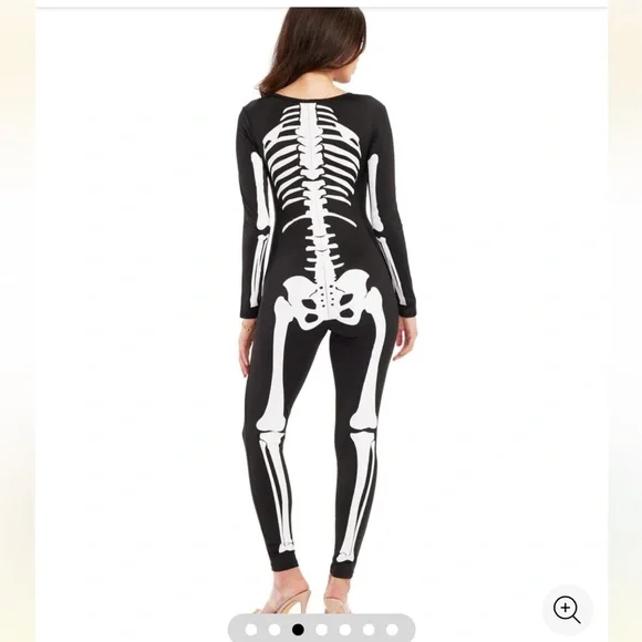 Tipsy Elves Black and White Skeleton Bodysuit - Picture 2 of 8